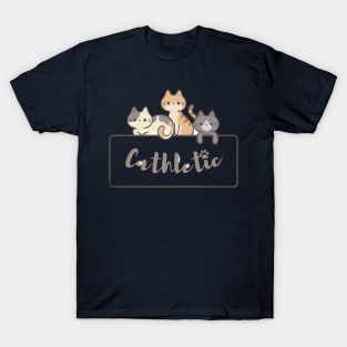 Cat loving athlete T-Shirt